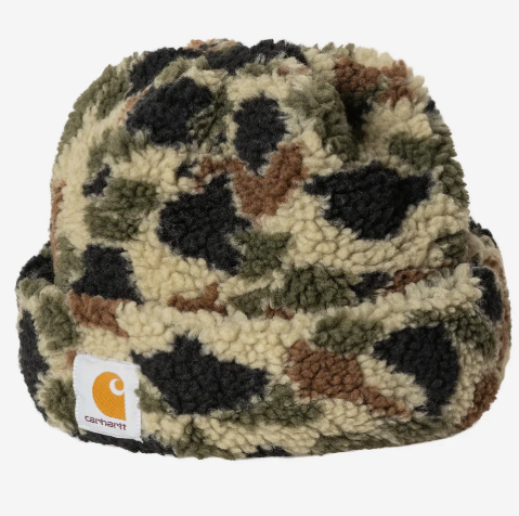 Carhartt WIP Prentis Beanie - Camo Duck/Green/Black