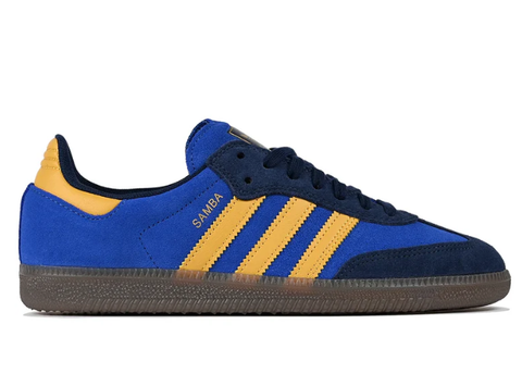 Adidas Samba ADV Shoe - Collegiate Navy/Preloved Yellow/Royal Blue