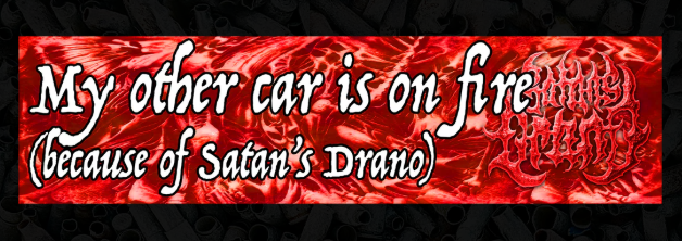 Satan's Drano Bumper Sticker