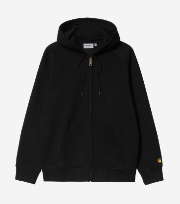 Carhartt WIP Hooded Chase Jacket - Black/Gold