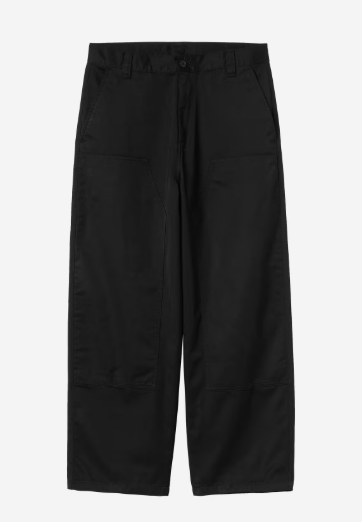 Carhartt WIP Brady Double Knee Chino Pant - Black Rinsed