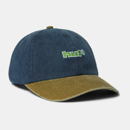 Huf Two Tone 89 Washed 6 Panel Cap - Navy