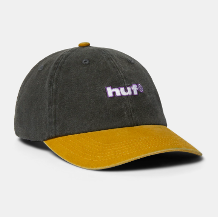 Huf Two Tone 89 Washed 6 Panel Cap - Black