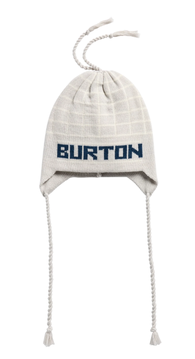 Burton 80's Earflap Beanie - Grey Heather/Stone