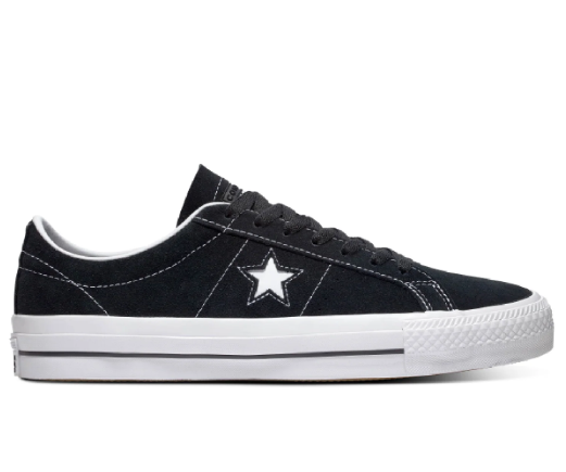 Cons One Star Pro Shoe - Black/White