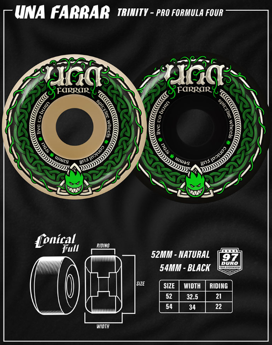 Spitfire F4 97D Una Trinity Conical Full Wheels
