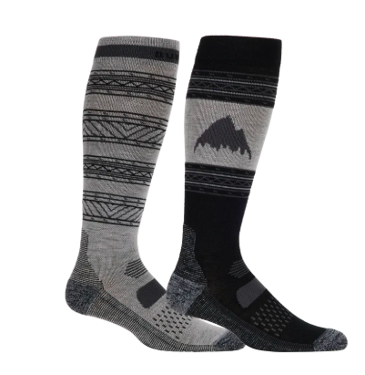 Burton Performance Lightweight 2 Pack Snowboard Sock - True Black