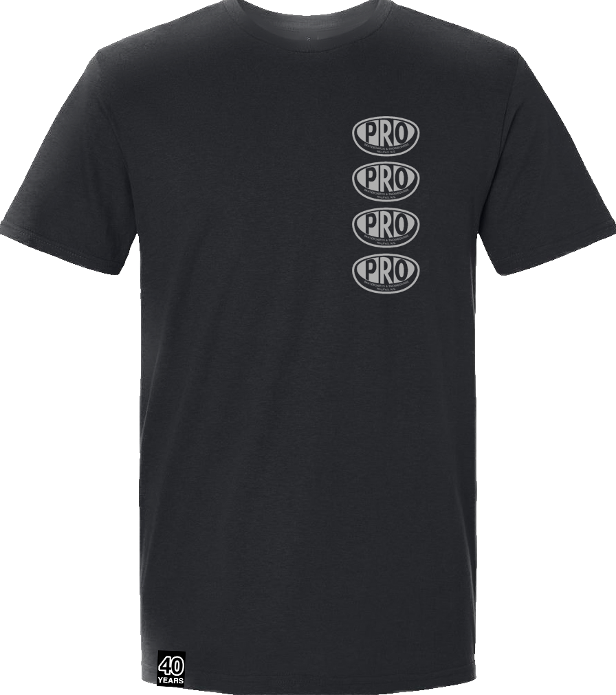 Pro Skates Chest Proval T-Shirt - Black/Cool Grey