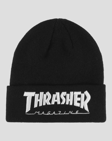 Thrasher Embroidered Logo Beanie - Black