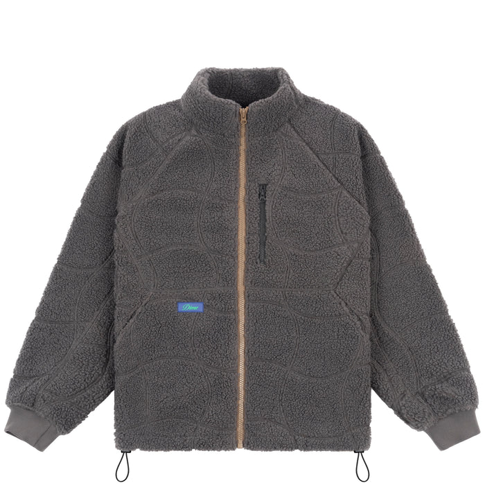 Dime Coverstich Sherpa Fleece - Charcoal