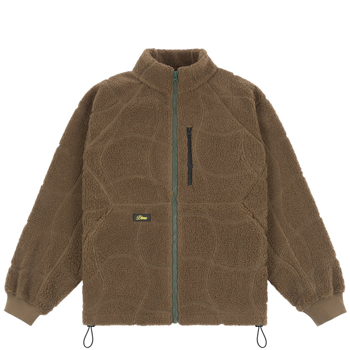 Dime Coverstich Sherpa Fleece - Military Brown