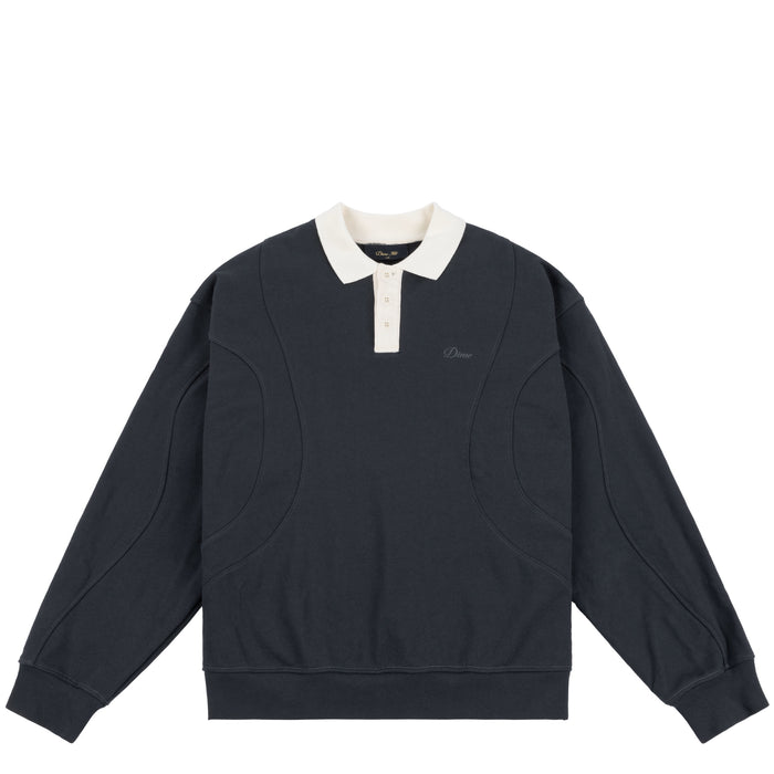 Dime French Terry Rugby Shirt - Navy