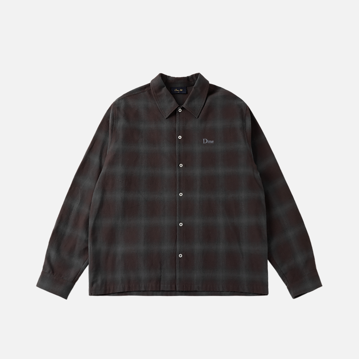 Dime Premium Flannel Shirt - Bordeaux
