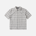 Dime Plaid Button-Up Shirt - Grey