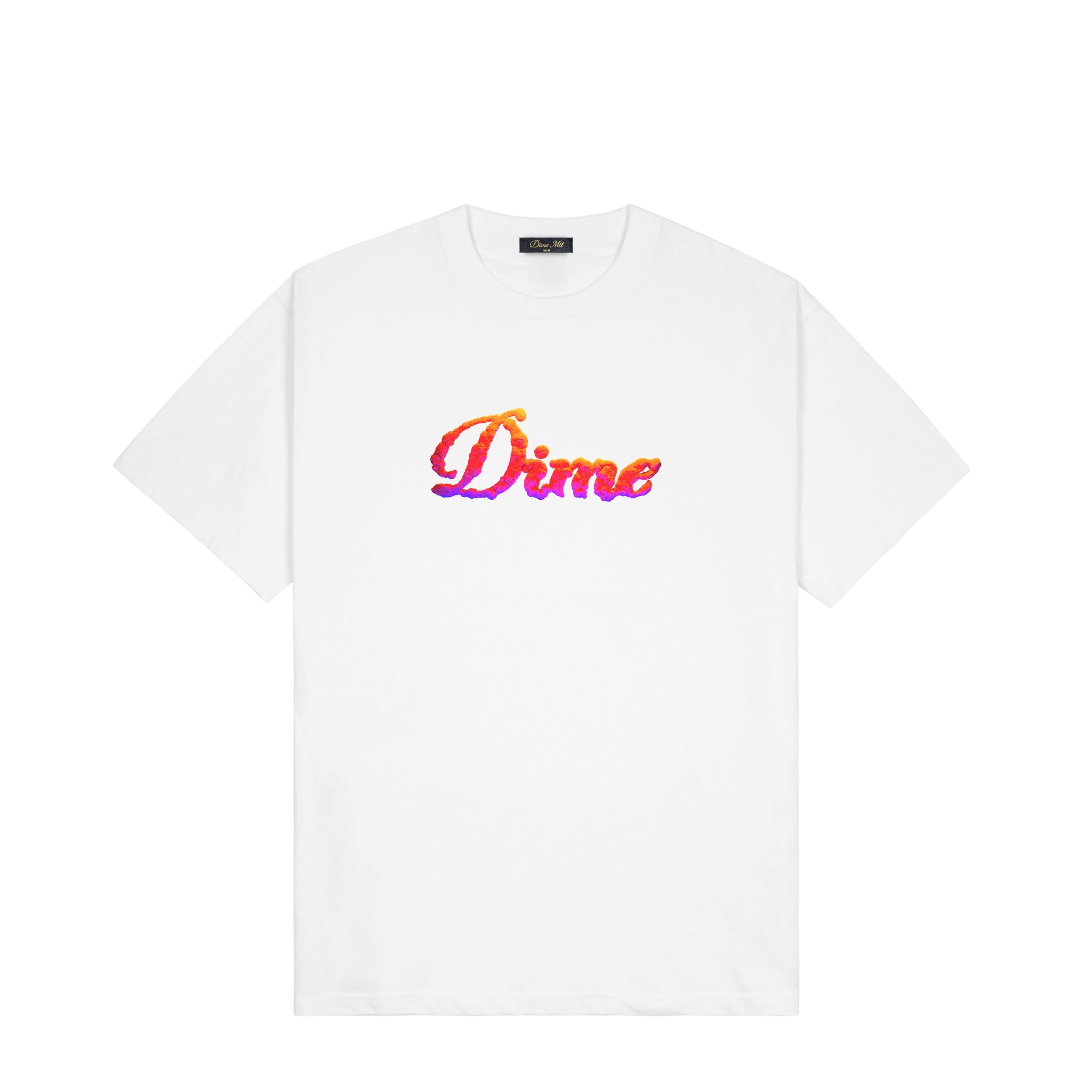Dime Cursive Cloud T-Shirt - White