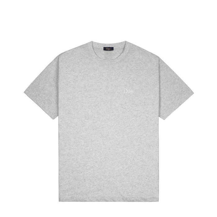 Dime Classic Small Logo T-Shirt - Heather Grey