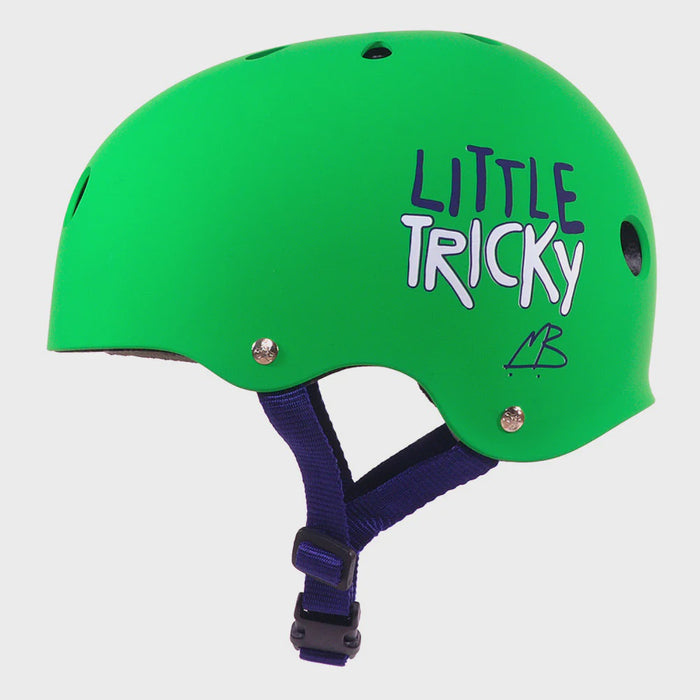 Triple 8 Little Tricky Dual Certified Helmet w/EPS -Green Matte