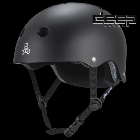 riple 8 Deep Cover Helmet - Black Matte