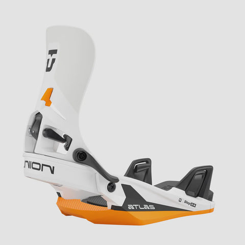 Union 25/26 Atlas Step On Binding - White/Orange