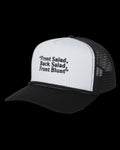 Jenkem Front Blunt Trucker Cap - White/Black