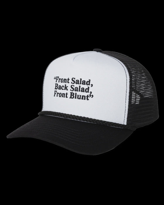 Jenkem Front Blunt Trucker Cap - White/Black
