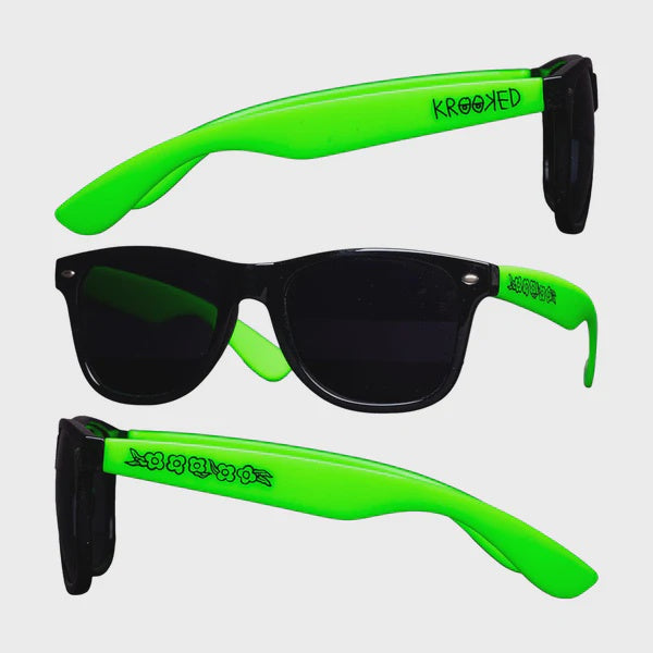 Krooked Eyes Sunglasses - Green/Black