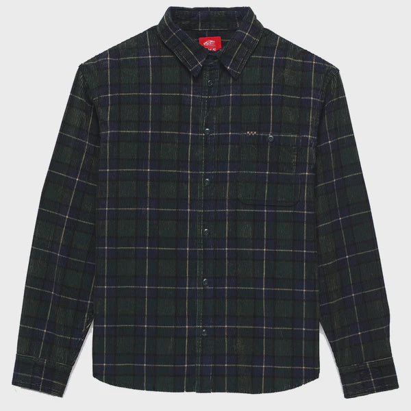 Vans Skate Ave L/S Woven Shirt - Pine Green/Navy