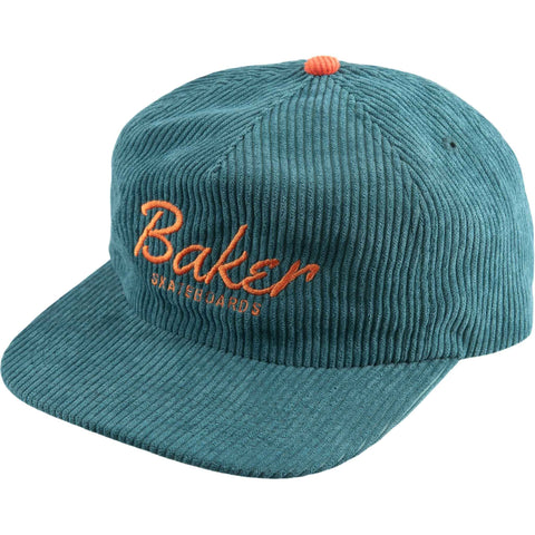 Baker Dolphin Green Cord Snapback Cap