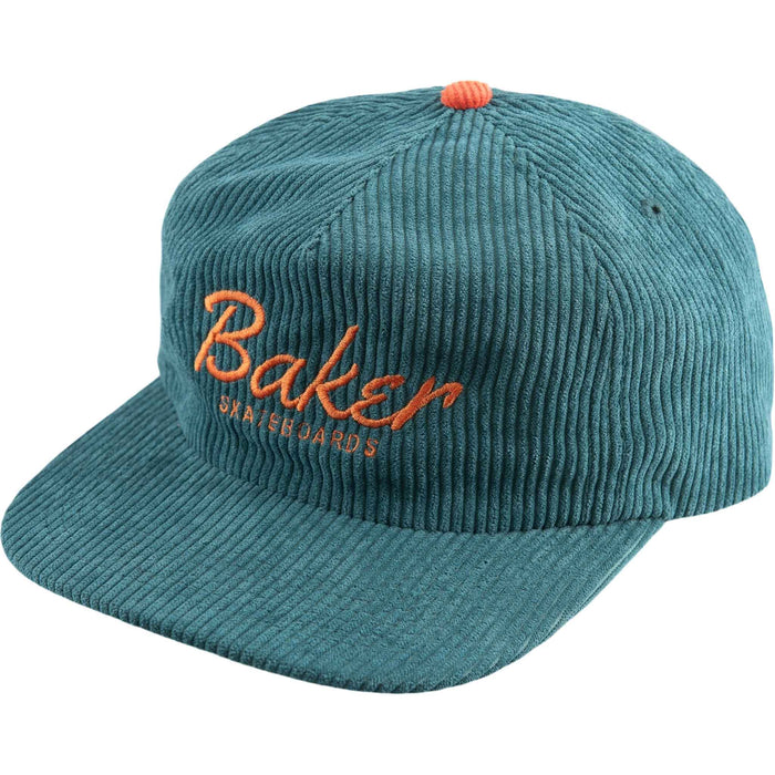 Baker Dolphin Green Cord Snapback Cap