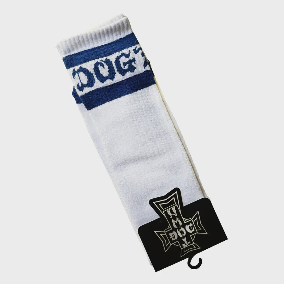 Dogtown Cross Letters Socks - White