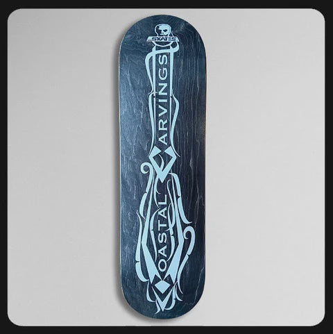 Skull Skates Coastal Carvings Paddle Deck