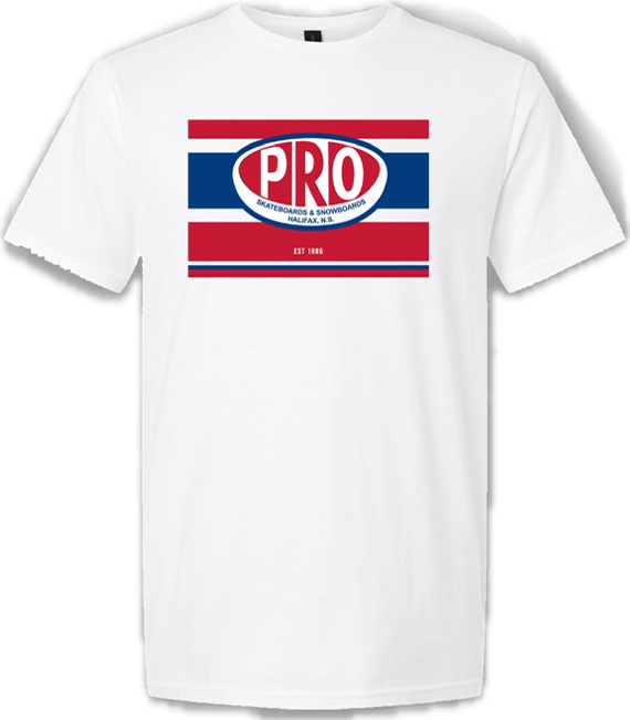 Pro Skates Playoff Youth T-Shirt - White/Red