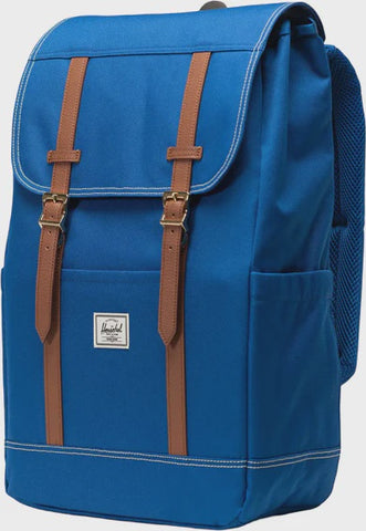 Herschel Retreat Backpack - True Blue/White Stitch
