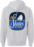 Pro Skates 40th Luke Norrad Schooner Zip Hooded Sweater - Grey