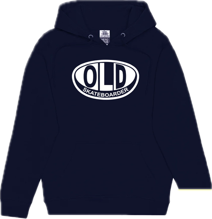 Pro Skates Full Front Old Hooded Sweater - Navy/White