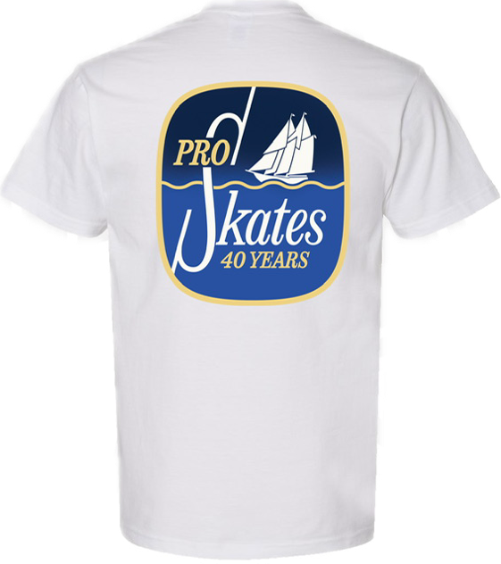 Pro Skates 40th Luke Norrad Schooner T-Shirt - White