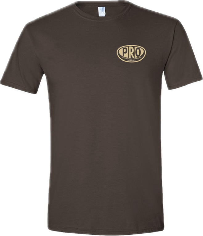 Pro Skates Proval Chest T-Shirt - Dark Chocolate/Beige