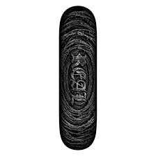 Real Team Barbed Wire Foil Oval Deck - Black