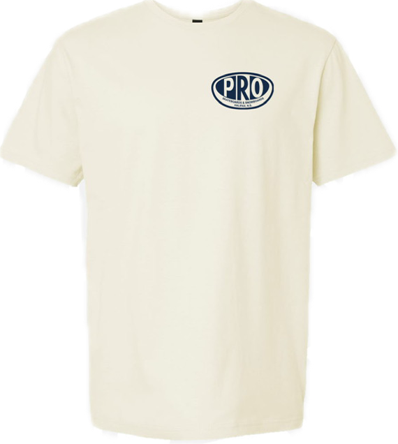 Pro Skates Proval Chest T-Shirt - Off White/Navy