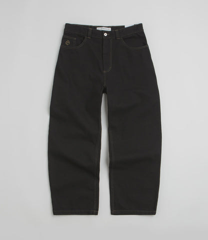 Polar 93! Contrast Stitching Pants - Black/Dark Olive