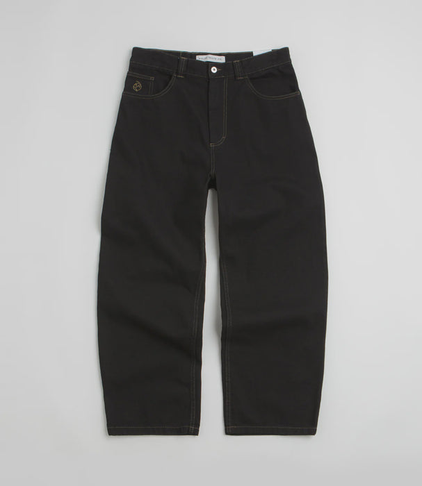 Polar 93! Contrast Stitching Pants - Black/Dark Olive