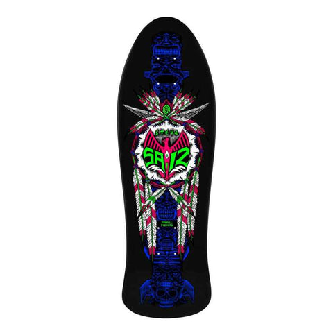 Powell Peralta Saiz Totem Retro Deck - Blacklight