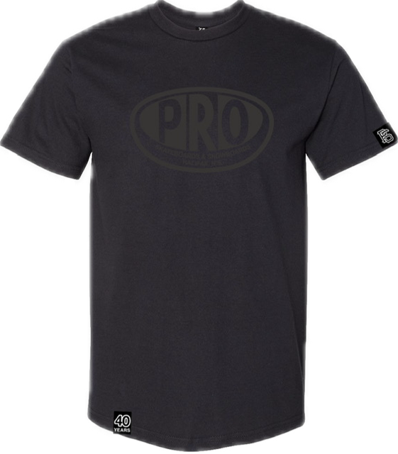 Pro Skates Proval Full Front 40th T-Shirt - Black/Black