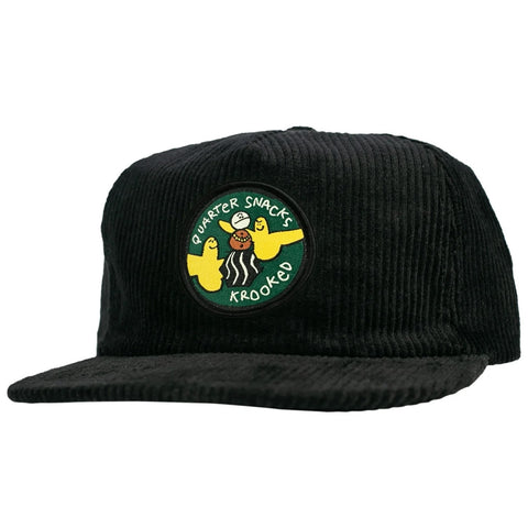 Krooked x Quarter Snacks Snackbirds Cap - Black