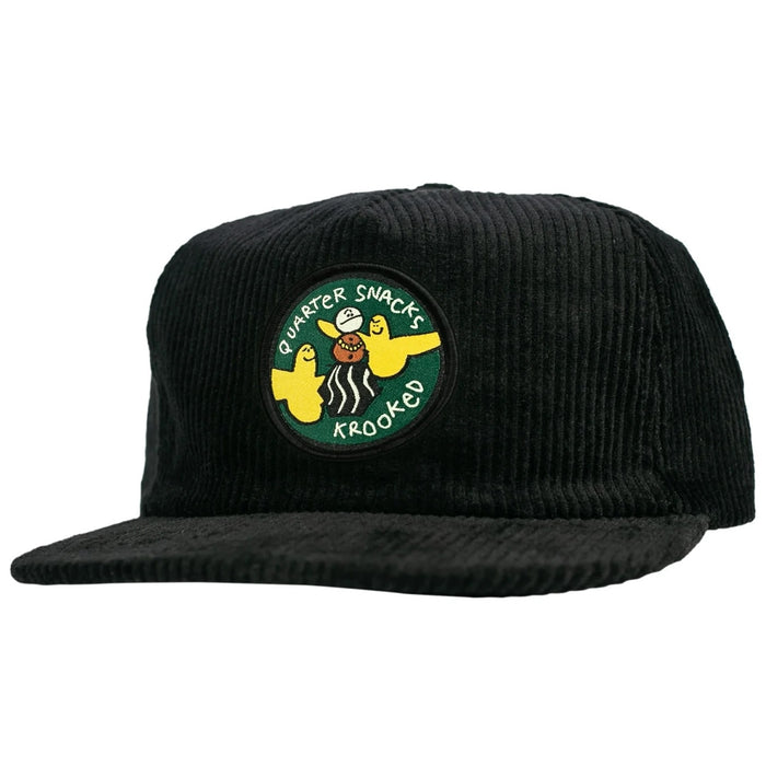 Krooked x Quarter Snacks Snackbirds Cap - Black