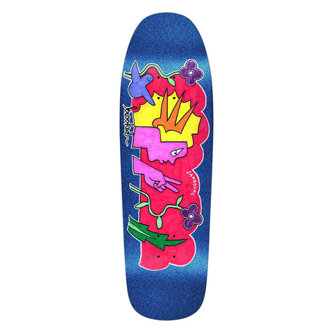 Krooked Sandoval Peace Sign Deck - Blue