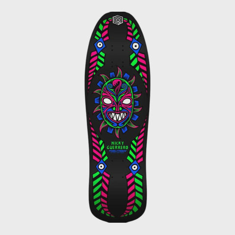 Powell Peralta Retro Guerrero Mask Deck - Blacklight