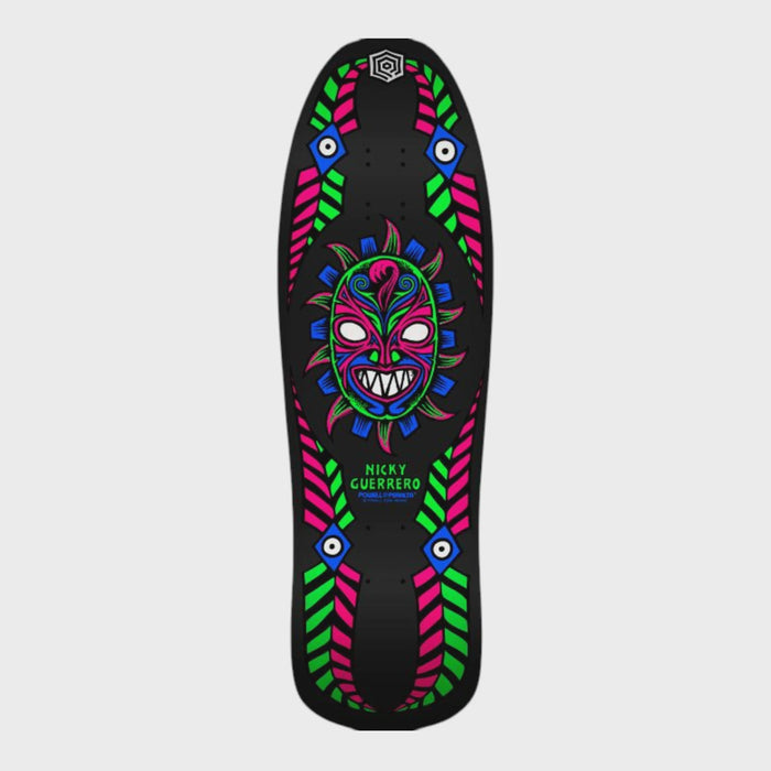Powell Peralta Retro Guerrero Mask Deck - Blacklight