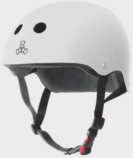 Triple 8 Certified Sweatsaver Helmet - Matte White