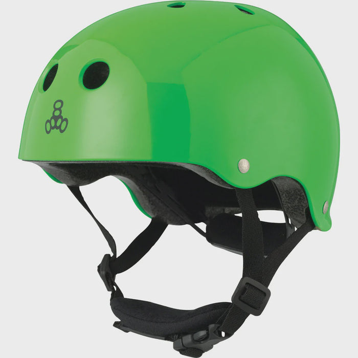 Triple 8 Lil 8 Dual Certified Helmet w/EPS - Neon Green Gloss